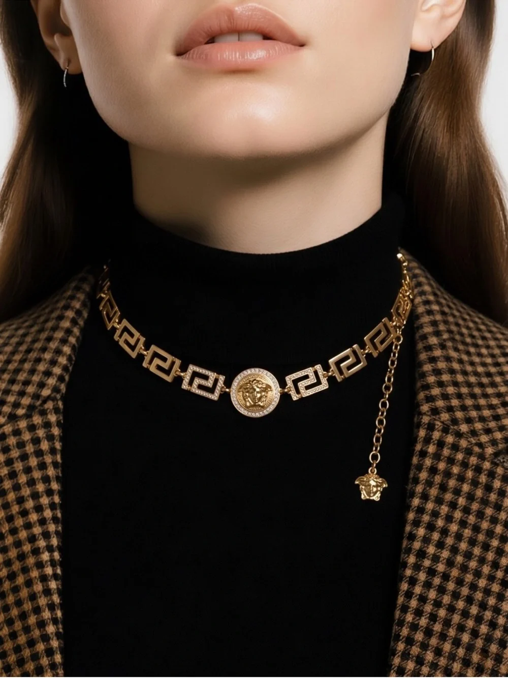 ✨VERSACE ✨GOLD MEDUZA CHOKER AUTHENTIC